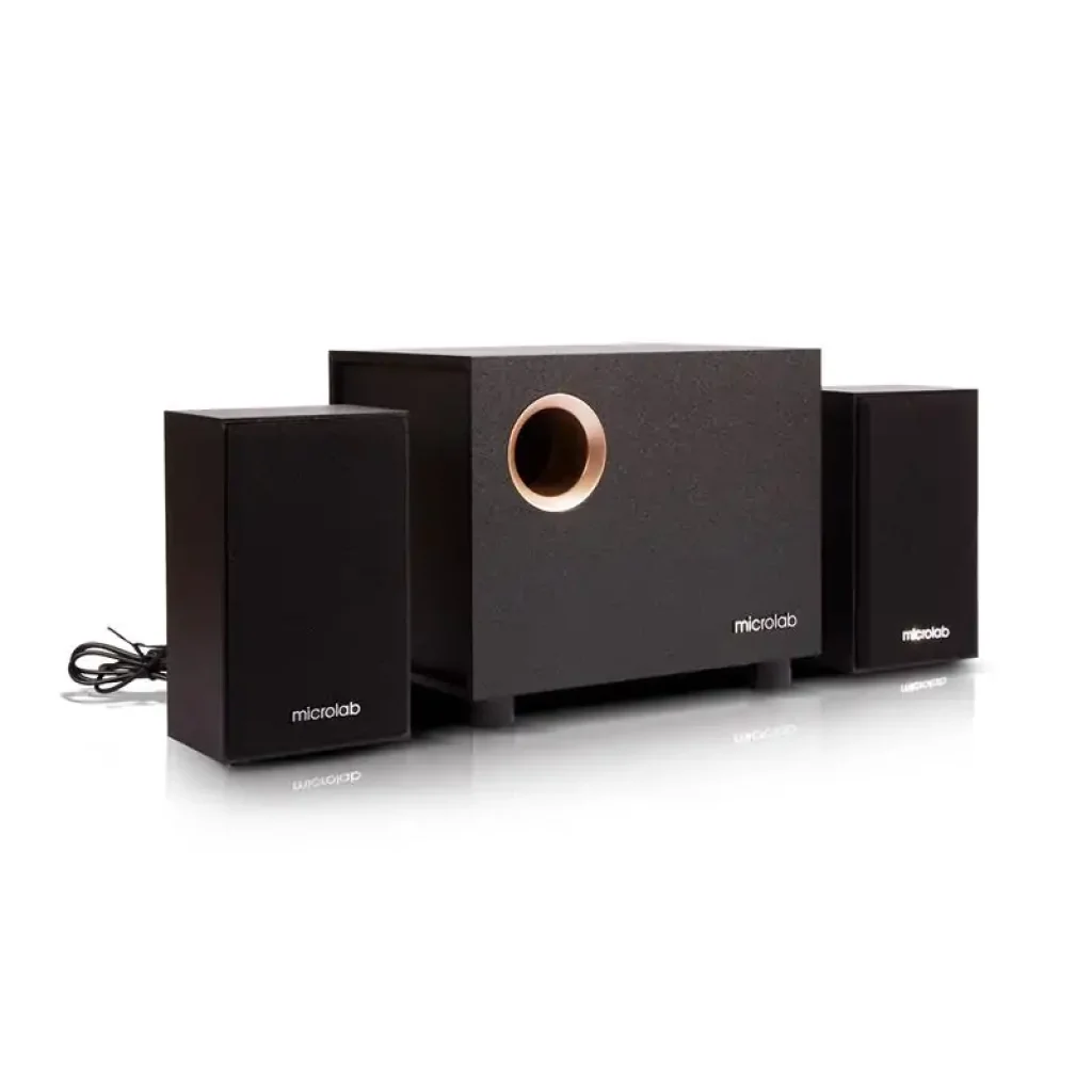 Акустична система MICROLAB M-105 2.1, 10W, mini-jack, чорний UA