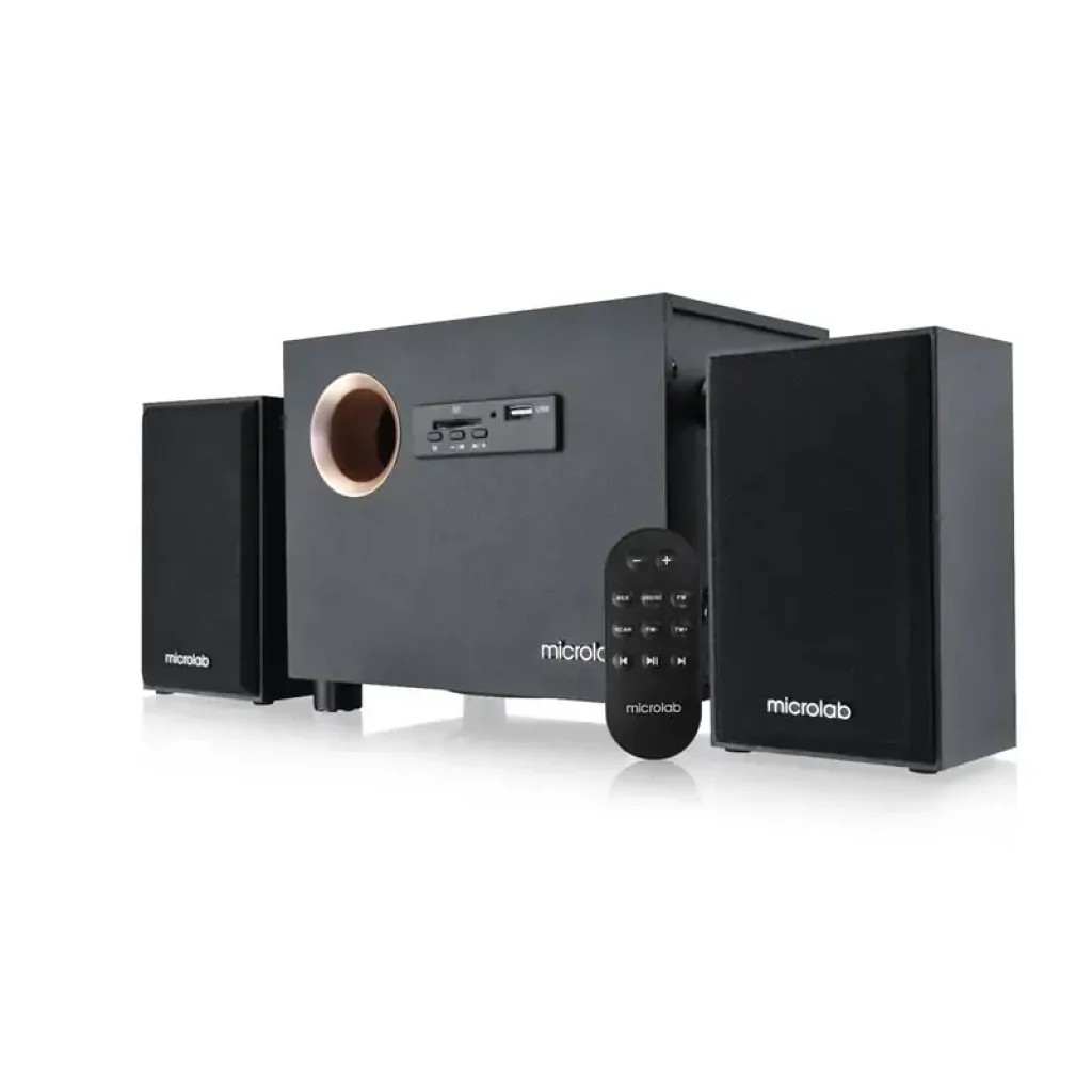 Акустична система MICROLAB M-105R 2.1, 10W, mini-jack, пк, чорний UA