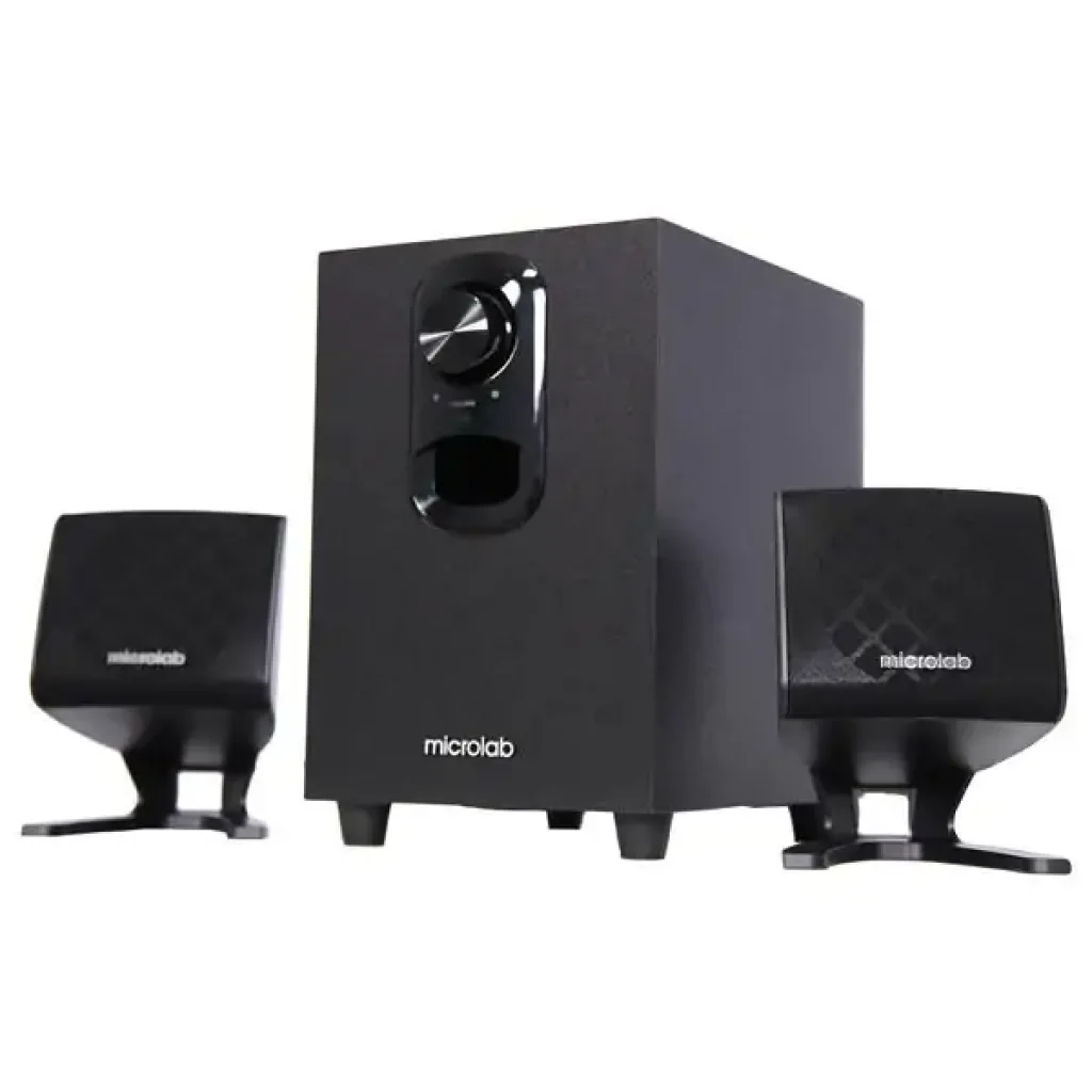 Акустична система MICROLAB M-108 2.1, 11W, mini-jack, чорний UA