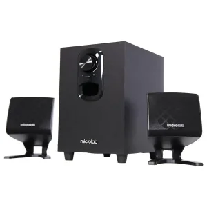 Акустична система MICROLAB M-108 2.1, 11W, mini-jack, чорний UA