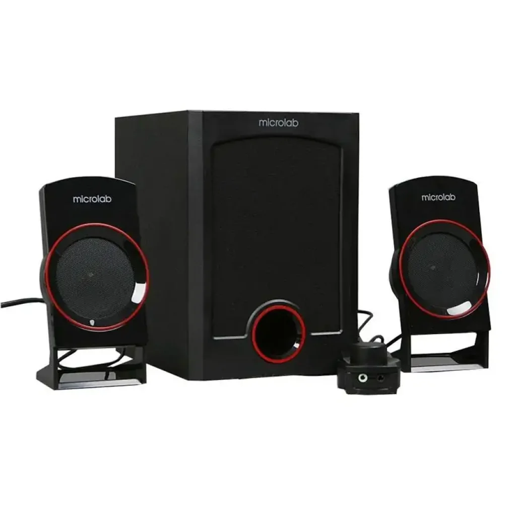Акустична система MICROLAB M-111 2.1, 12W, mini-jack, чорний (M-111-Black) UA