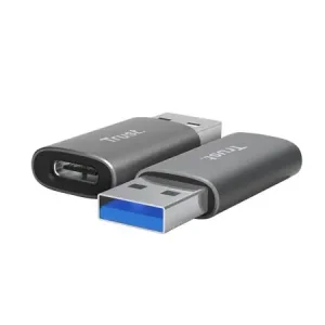 Адаптер Trust Calyx USB-C > USBA3.2, 2шт, чорний (25573_TRUST) UA