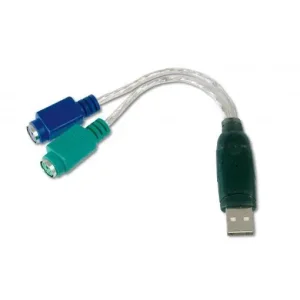 Адаптер DIGITUS USB 1.1 - 2xPS/2, M/F (DA-70118) UA