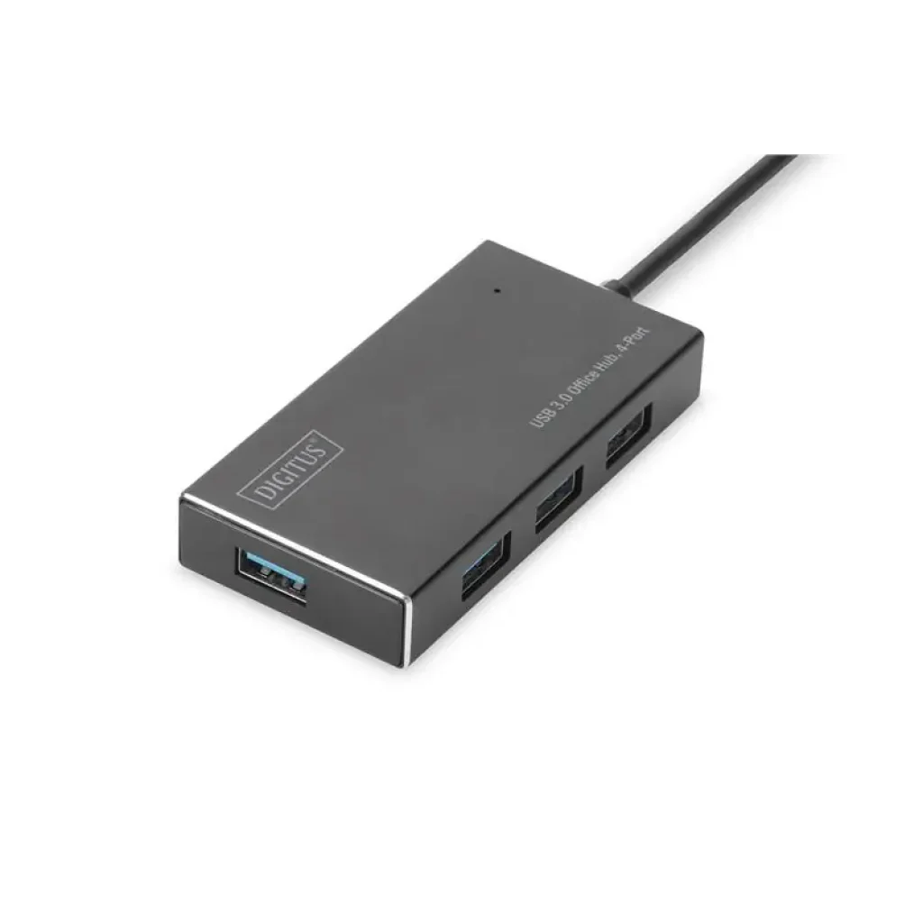 Хаб DIGITUS USB-A > 4хUSB-А, активний (DA-70240-1) UA