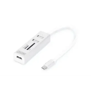 Хаб DIGITUS USB-C > 3xUSB-A/SD/MicroSD (DA-70243) UA