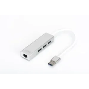Хаб DIGITUS USB-A > 3xUSB-A/RJ45 (DA-70250-1) UA