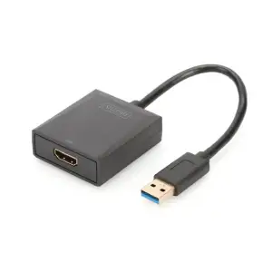 Адаптер DIGITUS USB 3.0 - HDMA Full HD, M/F, 0.15м (DA-70841) UA