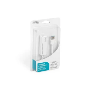 Адаптер DIGITUS USB 3.0 to Gigabit Ethernet, білий (DN-3023) UA