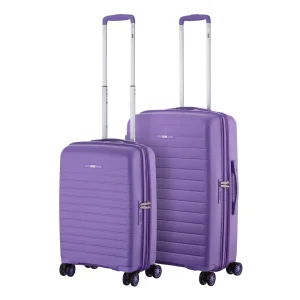 Набір валіз 2E, Aero, поліпропілен, (M+S), TSA, 4 колеса, EXP, лавандовий (2E-SPP-AERO-SET2-LV) UA