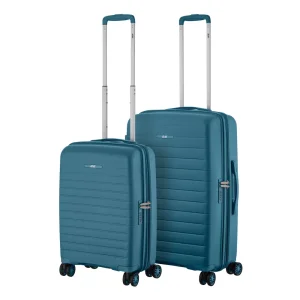 Набір валіз 2E, Aero, поліпропілен, (M+S), TSA, 4 колеса, EXP, синій (2E-SPP-AERO-SET2-TB) UA