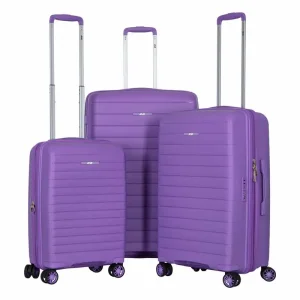 Набір валіз 2E, Aero, поліпропілен, (L+M+S), TSA, 4 колеса, EXP, лавандовий (2E-SPP-AERO-SET3-LV) UA