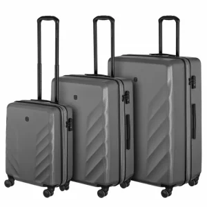 Набір валіз Wenger, Motion 3 в 1, (S,M,L), пластик, 4 колеса, сірий (612711) UA