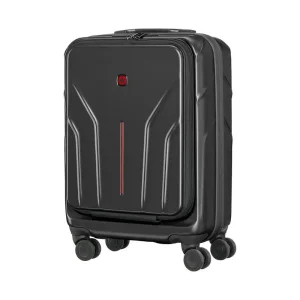 Валіза Wenger Amplix Hardside Carry-On, мала, з відсіком для н/б 16", полікарбонат, TSA, 4 колеса, розширення, USB, чорний (653323) UA