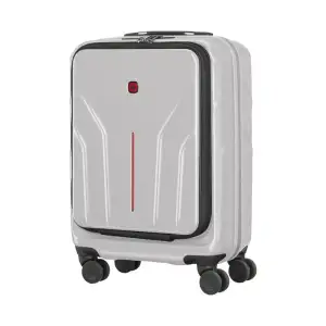 Валіза Wenger Amplix Hardside Carry-On, мала, з відсіком для н/б 16", полікарбонат, TSA, 4 колеса, розширення, USB, сріблястий (653324) UA