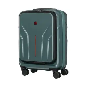 Валіза Wenger Amplix Hardside Carry-On, мала, з відсіком для н/б 16", полікарбонат, TSA, 4 колеса, розширення, USB, зелений (653325) UA