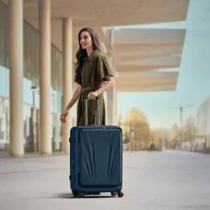 Валіза Wenger Skyon Hardside Large, велика, полікарбонат, TSA, 4 колеса, розширення, темно-синій (653568) UA