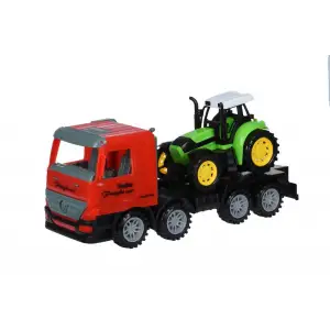 Машинка инерционная Same Toy Super Combination Тягач Красный с трактором 98-84Ut-1 UA