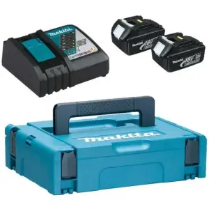 Набір акумулятора та зарядного пристрою Makita 197952-5 LX BL1830 2х18В 3А·год ЗП DC18RC кейс Makpac1 UA