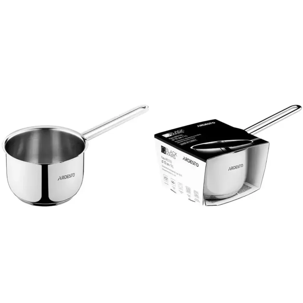 Ківш Ardesto Black Mars, 1л, нержавіюча сталь (AR0710S) UA