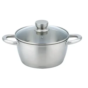 Каструля зі скляною кришкою Ardesto Gemini Lucca, 4.2л, нержавіюча сталь (AR4342LC) UA