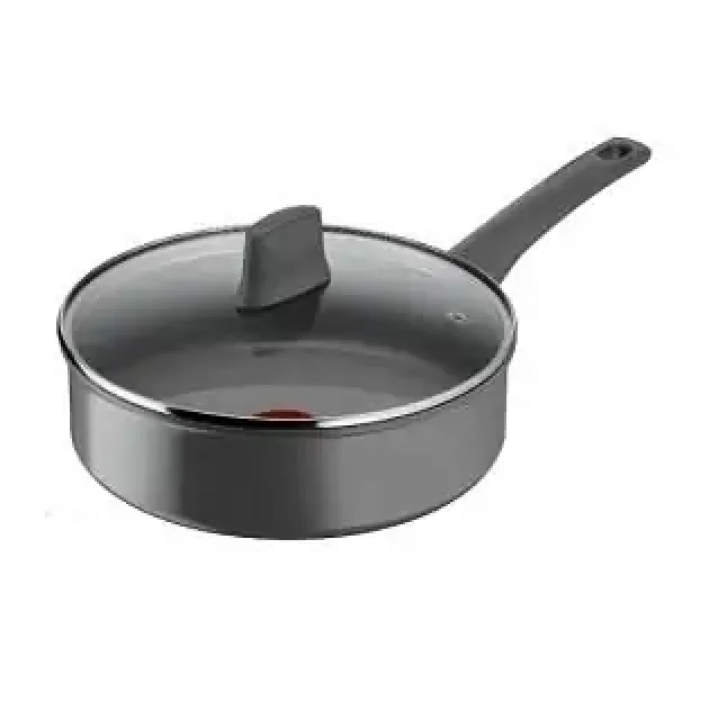 Сотейник з кришкою Tefal Renewal, 24см, алюміній, бакеліт, скло, сірий (C4263243) UA