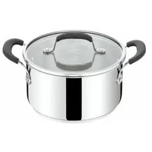 Каструля з кришкою Tefal Jamie Oliver Home Cook, 20см, 3.1л, нержавіюча сталь, силікон, скло (E3184455) UA