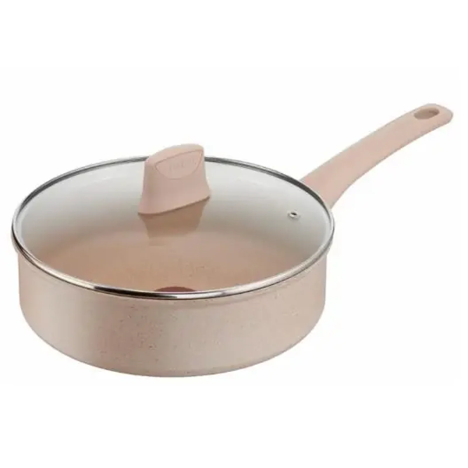 Сотейник Tefal Delight, з кришкою, 24см, алюміній, бпкеліт, бежевий (G2933202) UA