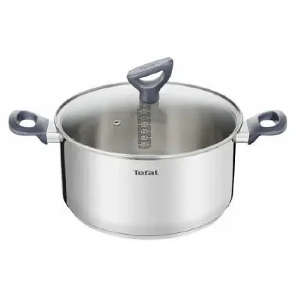 Каструля Tefal Daily Cook з кришкою, 24см, нержавіюча сталь, алюміній, бакеліт (G7124645) UA