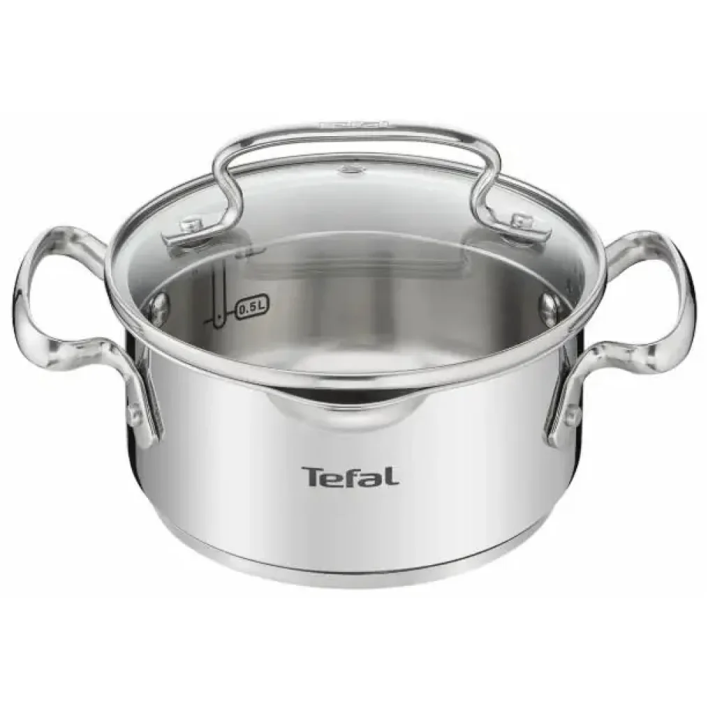 Каструля Tefal DUETTO+, 1.5л, з кришкою, нержавюча сталь, скло (G7194236) UA