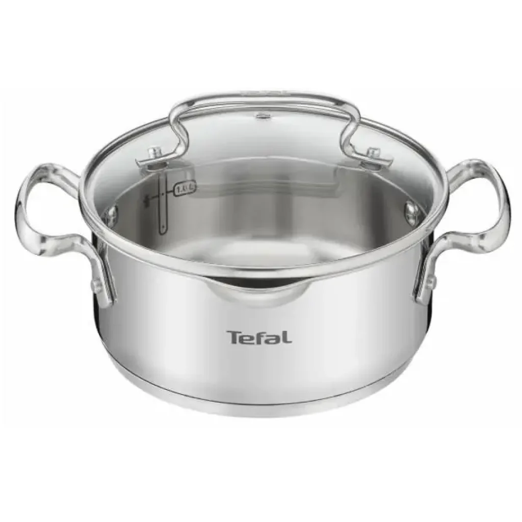 Каструля Tefal DUETTO+, 2л, з кришкою, нержавюча сталь, скло (G7194356) UA
