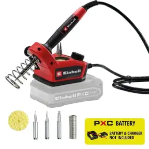 Паяльник акумуляторний Einhell TE-SI 18/480 Li E - Solo 18В 205-480°С LCD-дисплей 0.1кг без АКБ та ЗП (4520400) UA