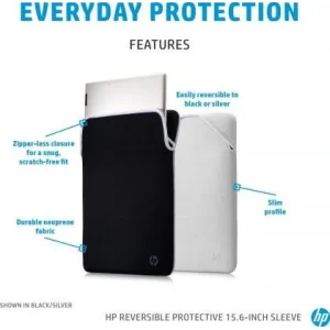 Чехол HP 15 Reversible Protective Blk/Slv Sleeve, 2F2K5AA UA
