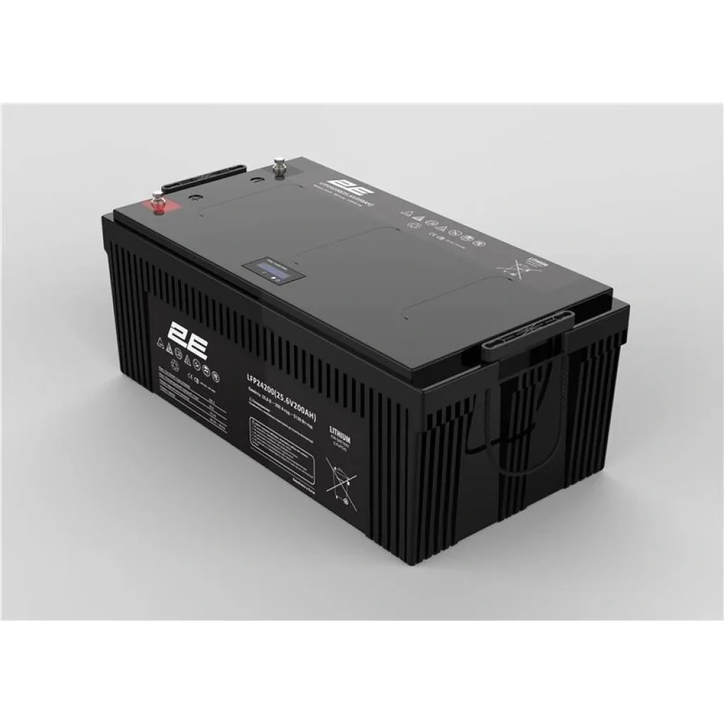 Акумуляторна батарея 2E LFP24, 24V, 200Ah, LCD 8S, 2E-LFP24200-LCD UA