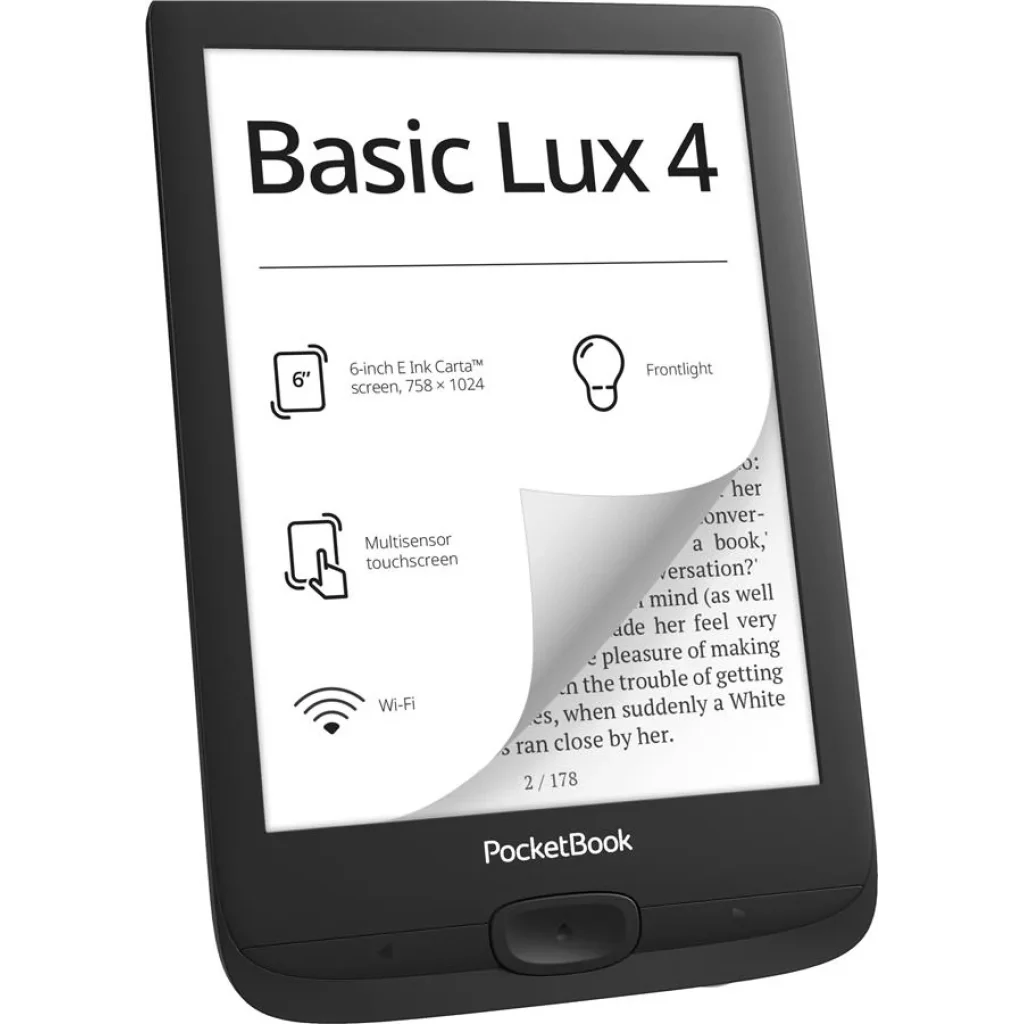 Електронна книга PocketBook 618 Basic Lux 4 Black (PB618-P-CIS, PB618-P-WW)