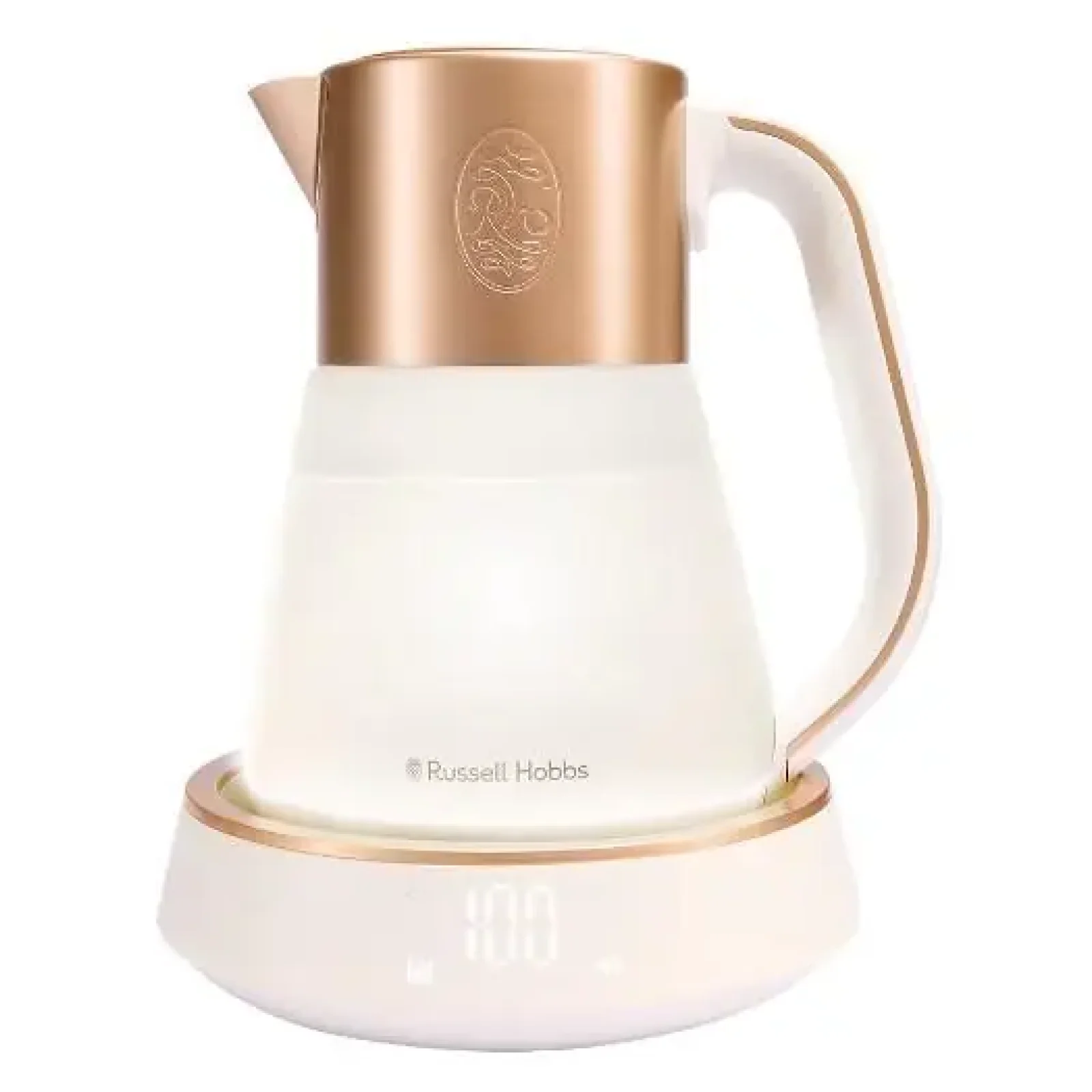 Електрочайник Russell Hobbs Calm, 1.7л, скло, біло-мідний (27450-70) UA