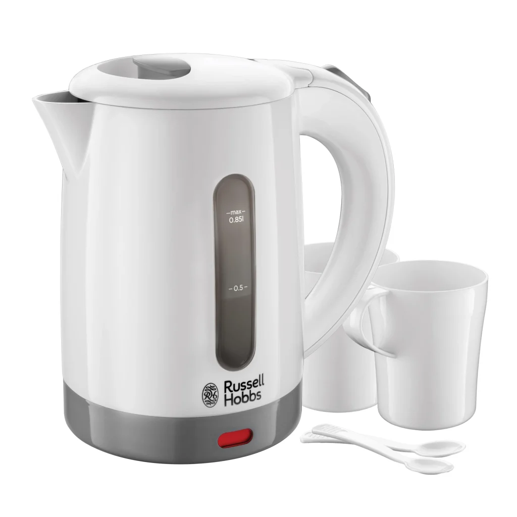Електрочайник Russell Hobbs Travel, 0.85л, пластик , білий, 23840-70 UA