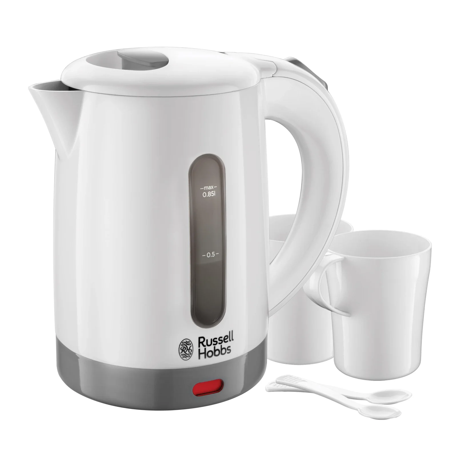 Электрочайник Russell Hobbs Travel, 0.85л, пластик , белый, 23840-70 UA