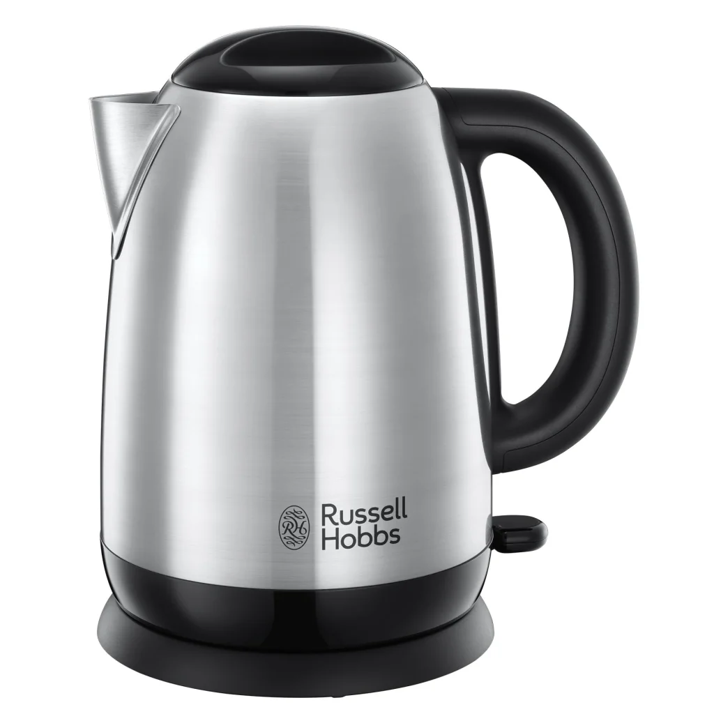 Електрочайник Russell Hobbs Adventure, 1.7л, метал , сріблясто-чорний, 23912-70 UA