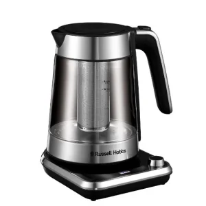 Електрочайник Russell Hobbs Attentiv Kettle, 1.7л, Strix, скло, база зі сховищем для шнура, сірий, 26200-70 UA