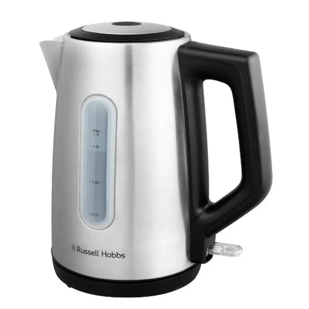 Електрочайник Russell Hobbs Heaton, 1.7л, нержавіюча сталь, сріблясто-чорний, 27380-70 UA