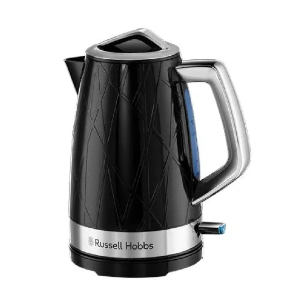 Електрочайник Russell Hobbs Structure, 1.7л, пластик , чорно-сріблястий, 28081-70 UA