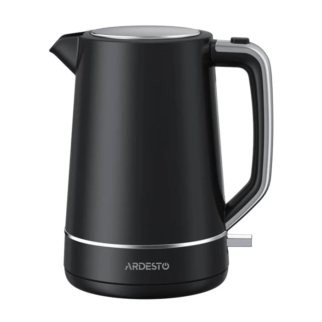 Електрочайник Ardesto 1.7л, Otter, пластик, чорний матовий, EKL-450B UA