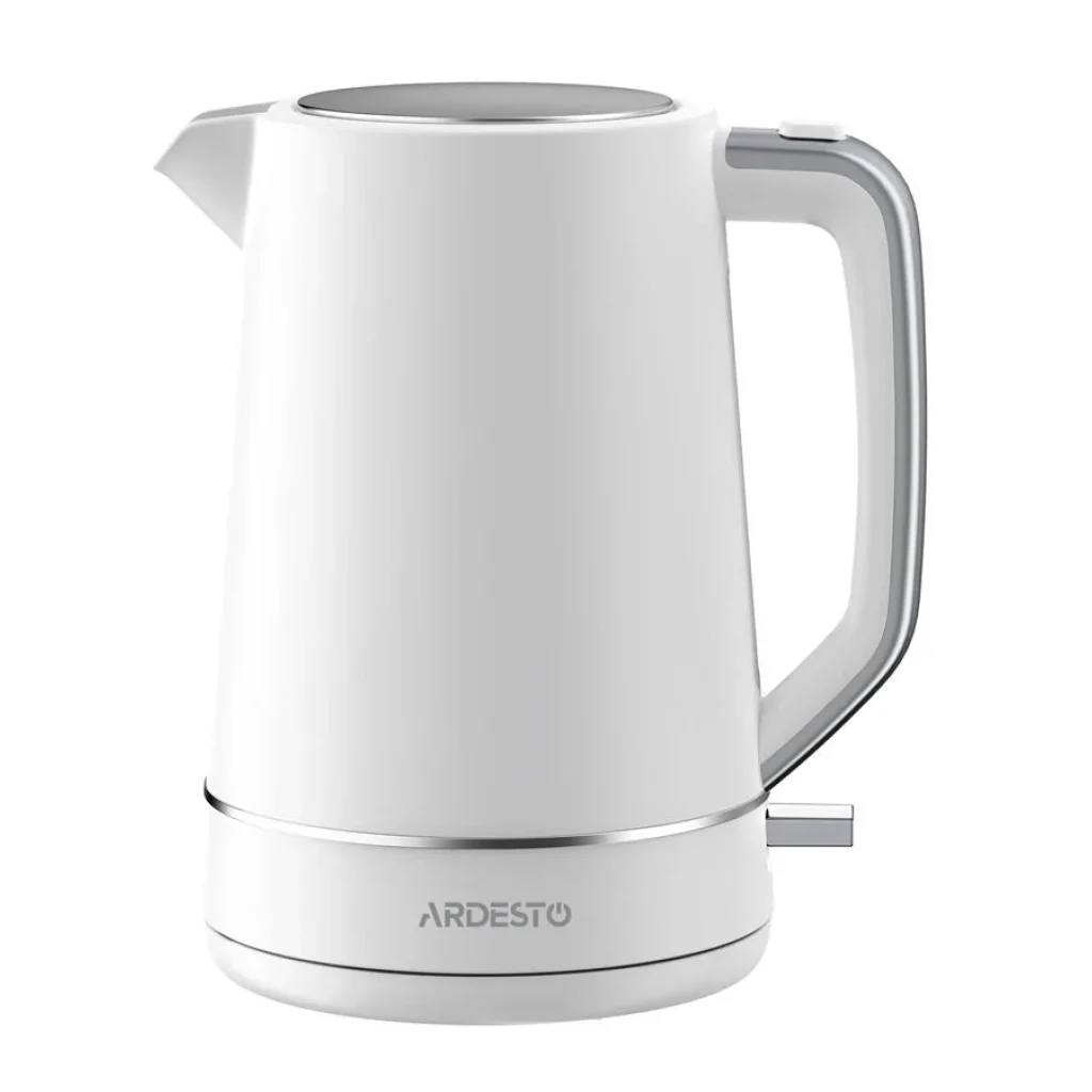 Електрочайник Ardesto 1.7л, Otter, пластик, білий матовий, EKL-450W UA