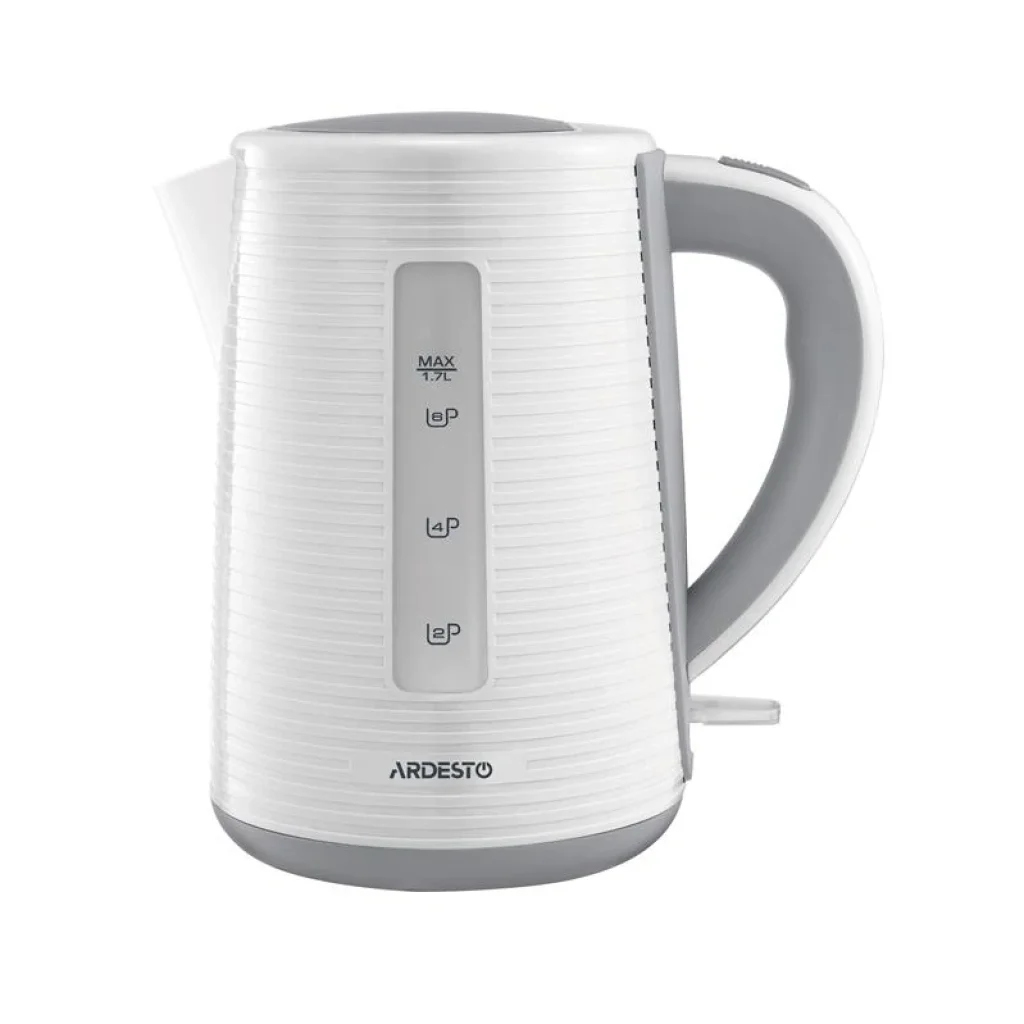 Електрочайник Ardesto EKL-F17WG 1.7л/2150Вт/strix контроль/білий + сірий UA