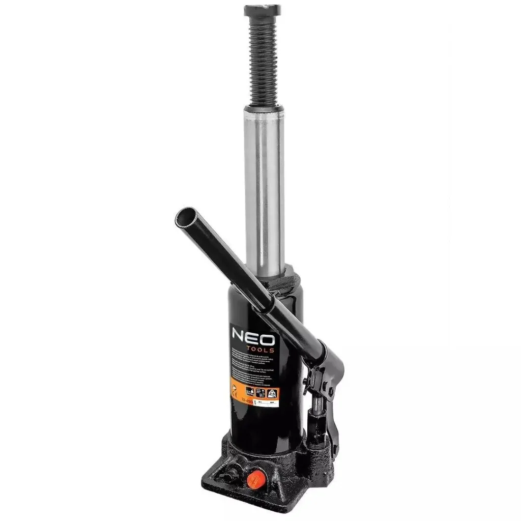 Домкрат Neo Tools, гідравлічний пляшковий 2т, 181-345мм (10-450) UA
