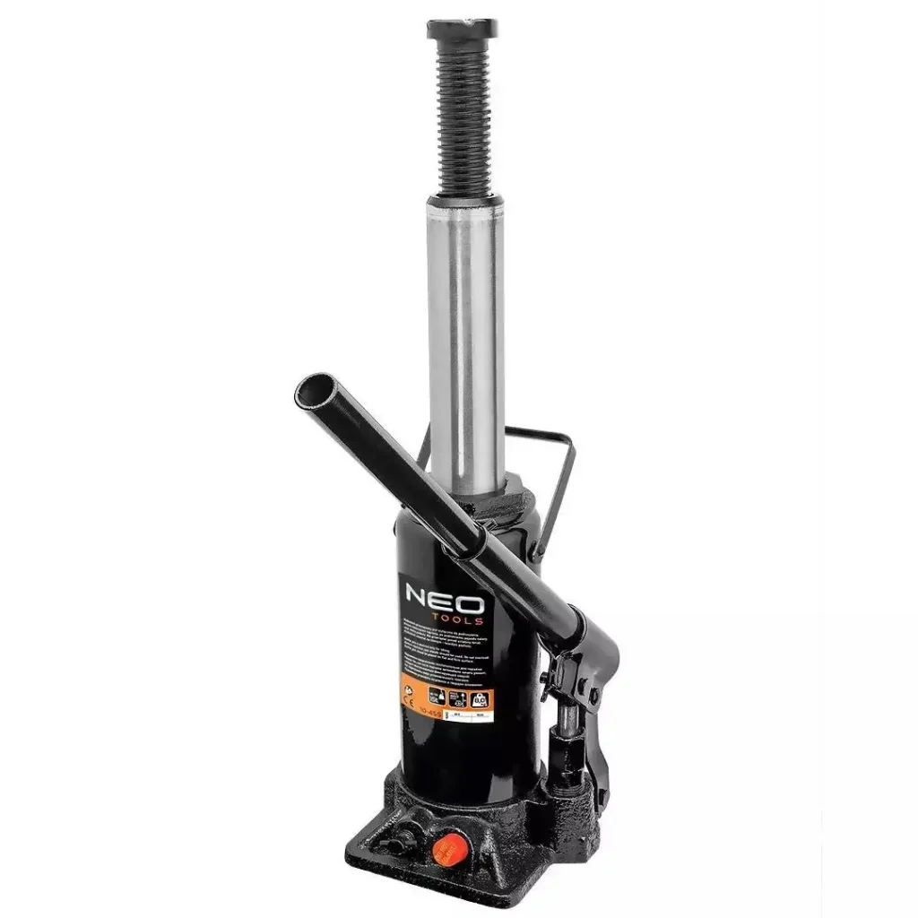 Домкрат Neo Tools, гідравлічний пляшковий 15т, 230-460мм (10-455) UA