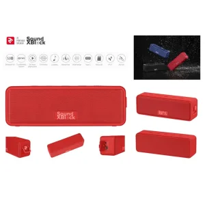 Акустическая система 2E SoundXBlock TWS, MP3, Wireless, Waterproof Red, 2E-BSSXBWRD UA