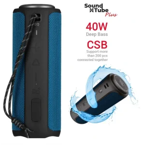 Акустическая система 2E SoundXTube Plus TWS, MP3, Wireless, Waterproof Blue, 2E-BSSXTPWBL UA