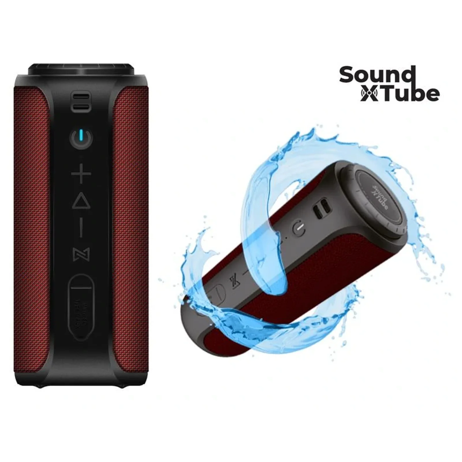 Акустична система 2E SoundXTube TWS, MP3, Wireless, Waterproof Red, 2E-BSSXTWRD UA