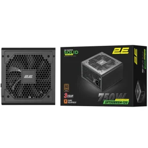 Блок живлення 2E GAMING Solid Power (750W), >85%, 80+ Bronze, 120мм, 1xMB 24pin(20+4), 2xCPU 8pin(4+4), 3xMolex, 6xSATA, 4xPCIe 8pin(6+2), Semi Modular (2E-SP750BRSM-120) UA